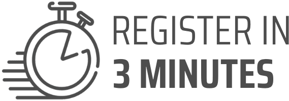 Registration in 3 minutes